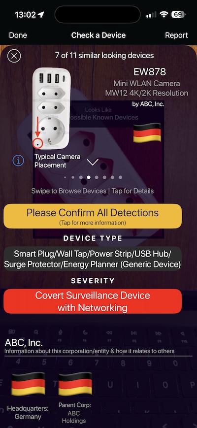 Covert Surveillance Device with Networking