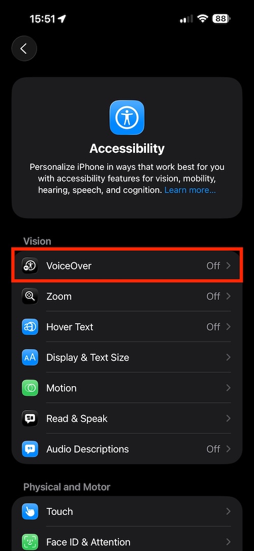 Adding Voices Through Settings